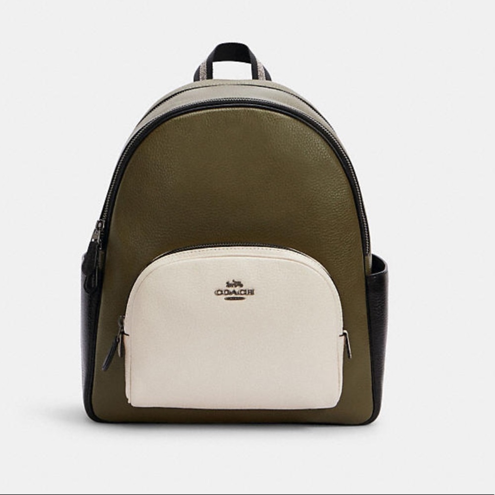 Coach color block  backpack